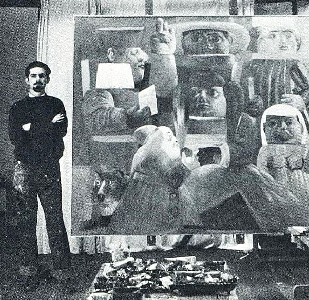 Fernando Botero en su juventud. Fuente: Pinterest