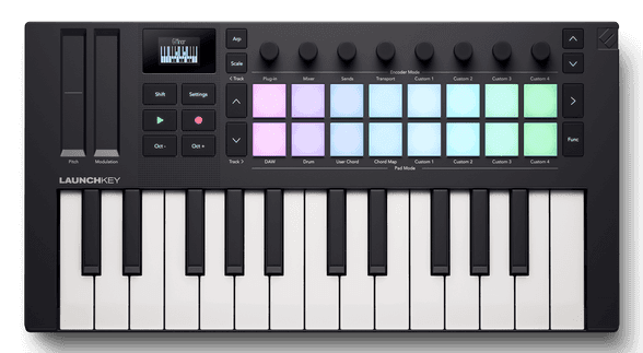 Launchkey Mini 25. Fuente: Novation.