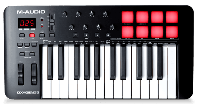 Oxygen 25 (MKV). Fuente: M-Audio